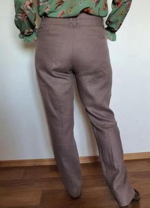 Жіночі брюки зі 100 льону висока посадка2 фото