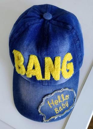 Джинсовая кепка бейсболка bang мужская для крутого парня. ценителям.3 фото