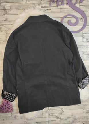 Женский пиджак shore leave черный с подкладом в белый горох размер l 484 фото