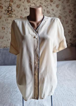 🌈🕊️🌻 жіноча шелковая піжамна рубашка christian dior вінтаж