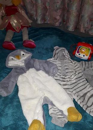 Теплая одежда костюм комбинезон 3-6-9 м.