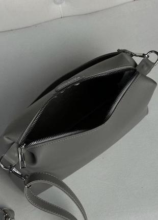 Женская серая сумка экокожа 2в14 фото
