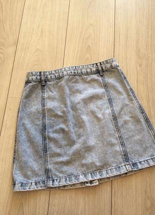 Джинсовая мини юбка для девушки ostin остин4 фото