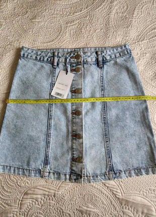 Джинсовая мини юбка для девушки ostin остин2 фото