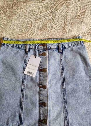 Джинсовая мини юбка для девушки ostin остин3 фото