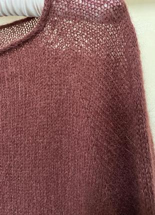 Светр пуловер джемпер павутинка з мохеру розмір 36-38 ( укр. 46-48)3 фото
