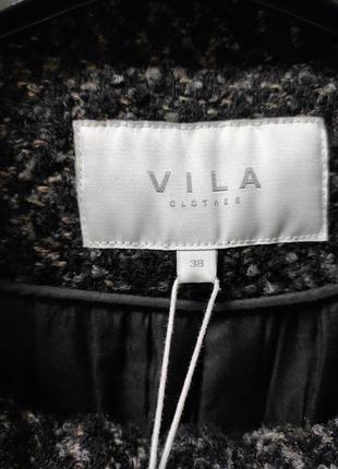 Демисезонное пальто с капюшоном vila3 фото