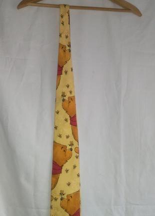 Мужской красивый галстук ( pooh made in italie)1 фото
