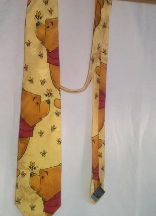 Мужской красивый галстук ( pooh made in italie)3 фото