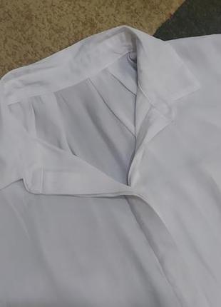 Біла сорочка блуза блузка рубашка белая большой размер5 фото