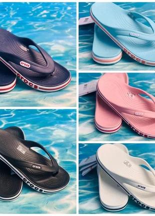 Вьетнамки крокус шлепки crocs bayaband flip унисекс1 фото