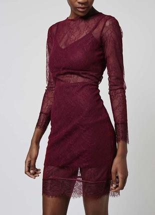 Кружевное платье topshop