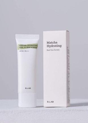 Увлажняющий солнцезащитный крем b_lab matcha hydrating real sun screen spf50+pa++++