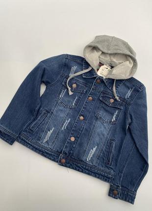 Джинсовый пиджак для мальчиков р.128-152