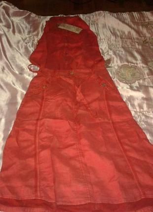 Продам новое с бирками из льна платье-пиджак puro lino made in italy3 фото