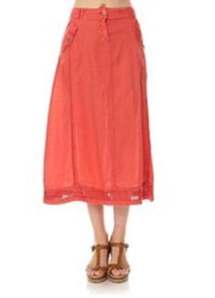 Продам комплект топ та новую длинную юбку из льна puro lino made in italy1 фото