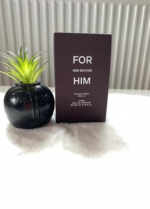 Парфуми zara for him red edition 100ml