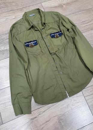 Милитари рубашка
