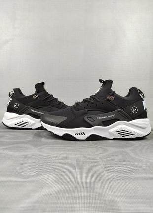 Nike air huarache black&amp;white4 фото