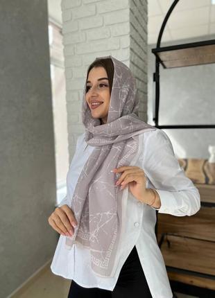 Красивый шифоновый женский шарф производитель туречки3 фото
