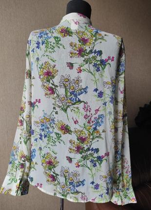 Блуза h&m в квіти6 фото