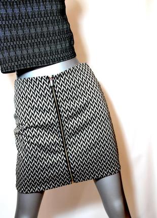 Классическая юбка мини на молнии new look3 фото