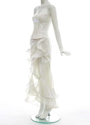 Винтажная кутюрная юбка с воланами 1999р.1 фото