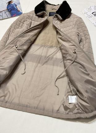 Демисезонная стеганая куртка удлиненная от дорогого бренда alexon, размер 12/m -l7 фото
