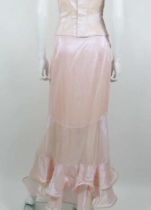 Винтажная кутюрная юбка с воланами 1999р.8 фото