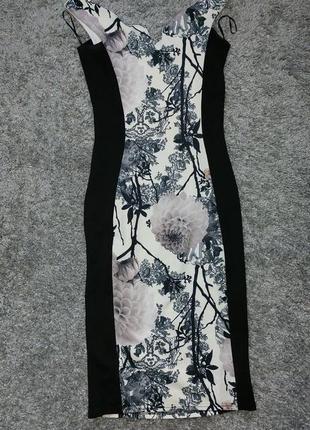 Платье в цветочный принт