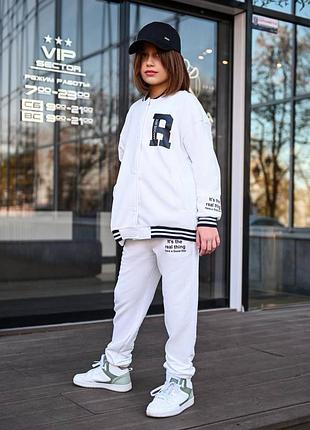 Надзвичайно стильний прогулянковий спортивний костюм двійка з бомбером