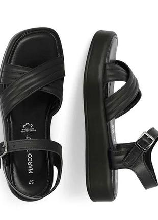 Marco tozzi кожаные женские босоножки.
