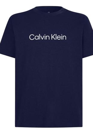 Футболка синяя calvin klein4 фото