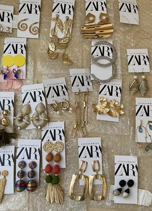 Сережки сердечка металеві оригінал zara серьги серёжки сердечки5 фото