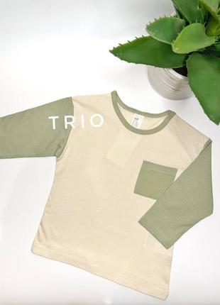 Дитячий бавовняний лонгслів / реглан / кофта h&m