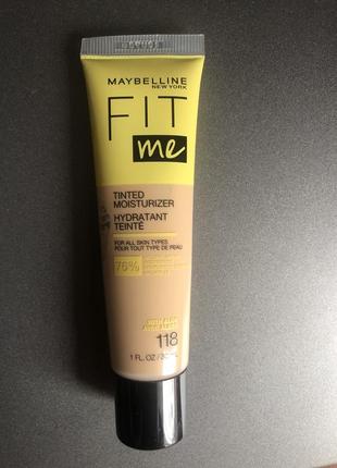 Тональный крем maybelline fit me tinted moisturizer