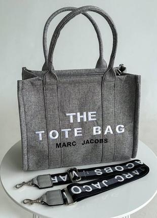 Женская сумка marc jacobs tote bag#ile grey