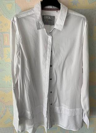 Ідеальна білосніжна блузка сорочка cecil l