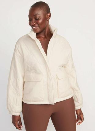 Old nаvy демисезонная куртка, большой, батальный размер, короткая, стеганная, оверсайз4 фото