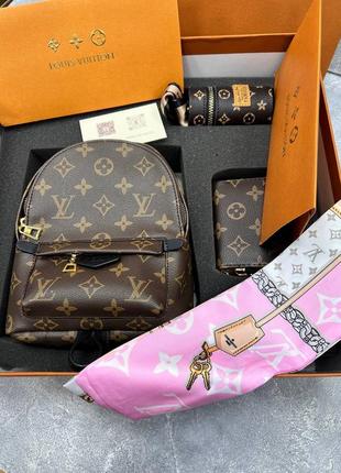 Рюкзак в стилі louis vuitton mini+ ключница+компактный кошелек