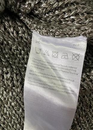 Бронзово-сірий светр «кольчуга»6 фото