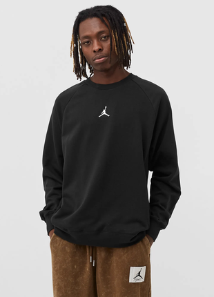 Оригинальный мужской свитшот air jordan flc po crew black в новом состоянии