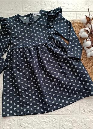 Джинсове плаття на дівчинку