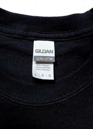 Gildan, новий світшот подовжений, футболка з довгим рукавом, фірмовий, з принтом, бавовняний6 фото