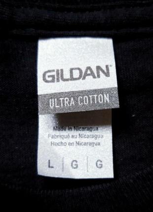 Gildan, новий світшот подовжений, футболка з довгим рукавом, фірмовий, з принтом, бавовняний7 фото