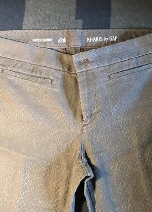 Брюки/джинсы khakis by gap super skinny m, замеры на фото9 фото