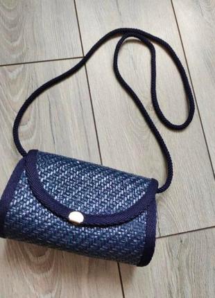 Плетеная соломенная сумочка клатч
