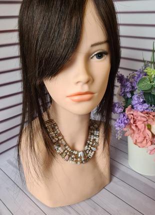 Полупарик накладка топер шиньон 100% натуральный волос