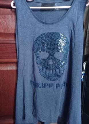 Жiноча майка тунiка philipp plein