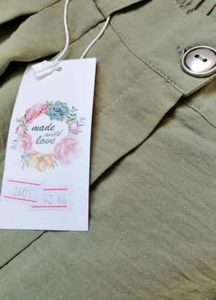 Стильні літні штани палаццо тканина жниварка дуже ефектні розмір на етикетці вказано 42-46 дві бічні7 фото